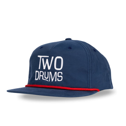 Two Drums 5 Panel - Navy/Red Rope