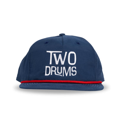 Two Drums 5 Panel - Navy/Red Rope